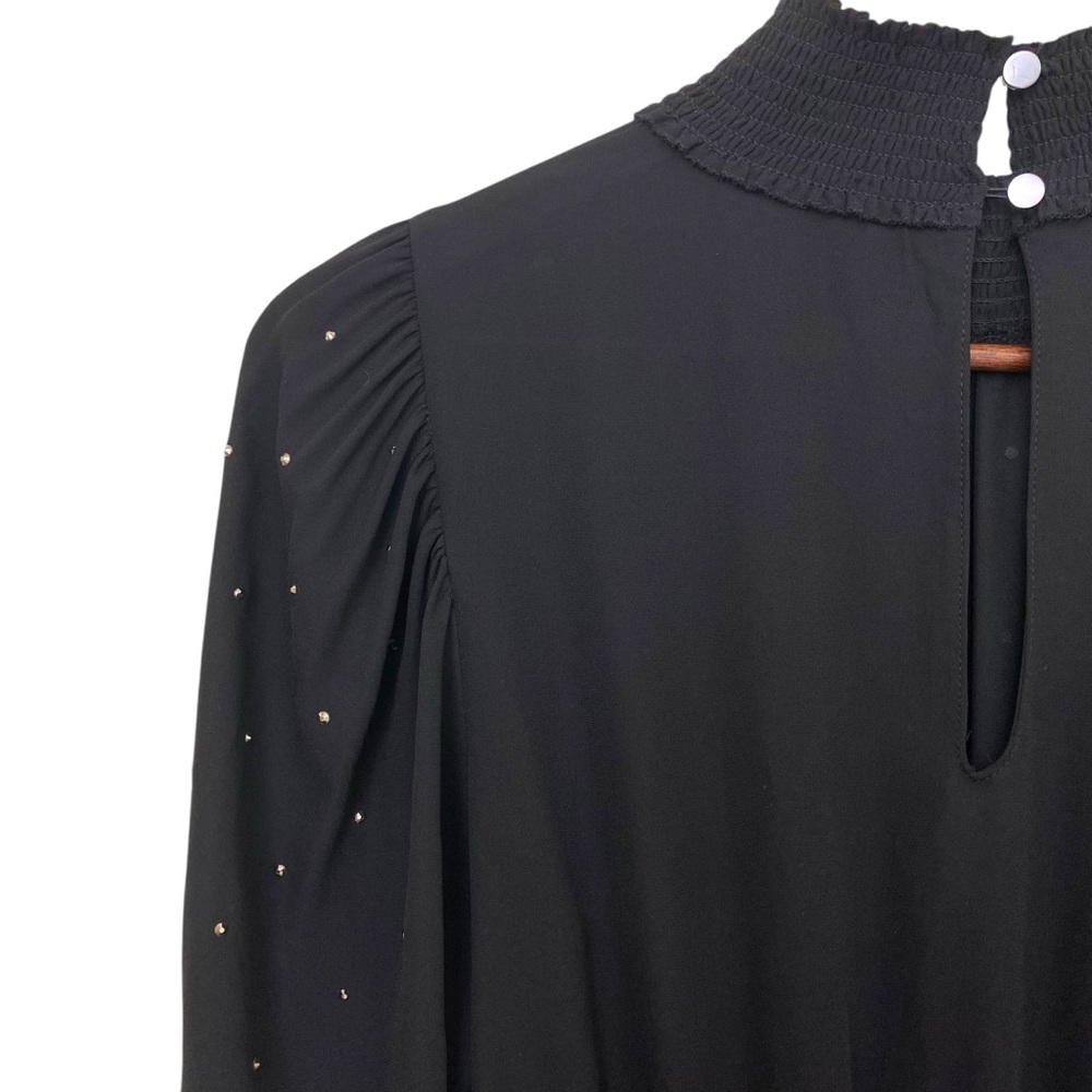 White House Black Market Black Long Sleeve Dress Sz Small - Picture 11 of 12